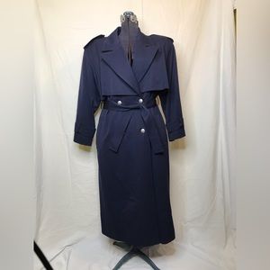 Sanyo navy blue women’s trench coat